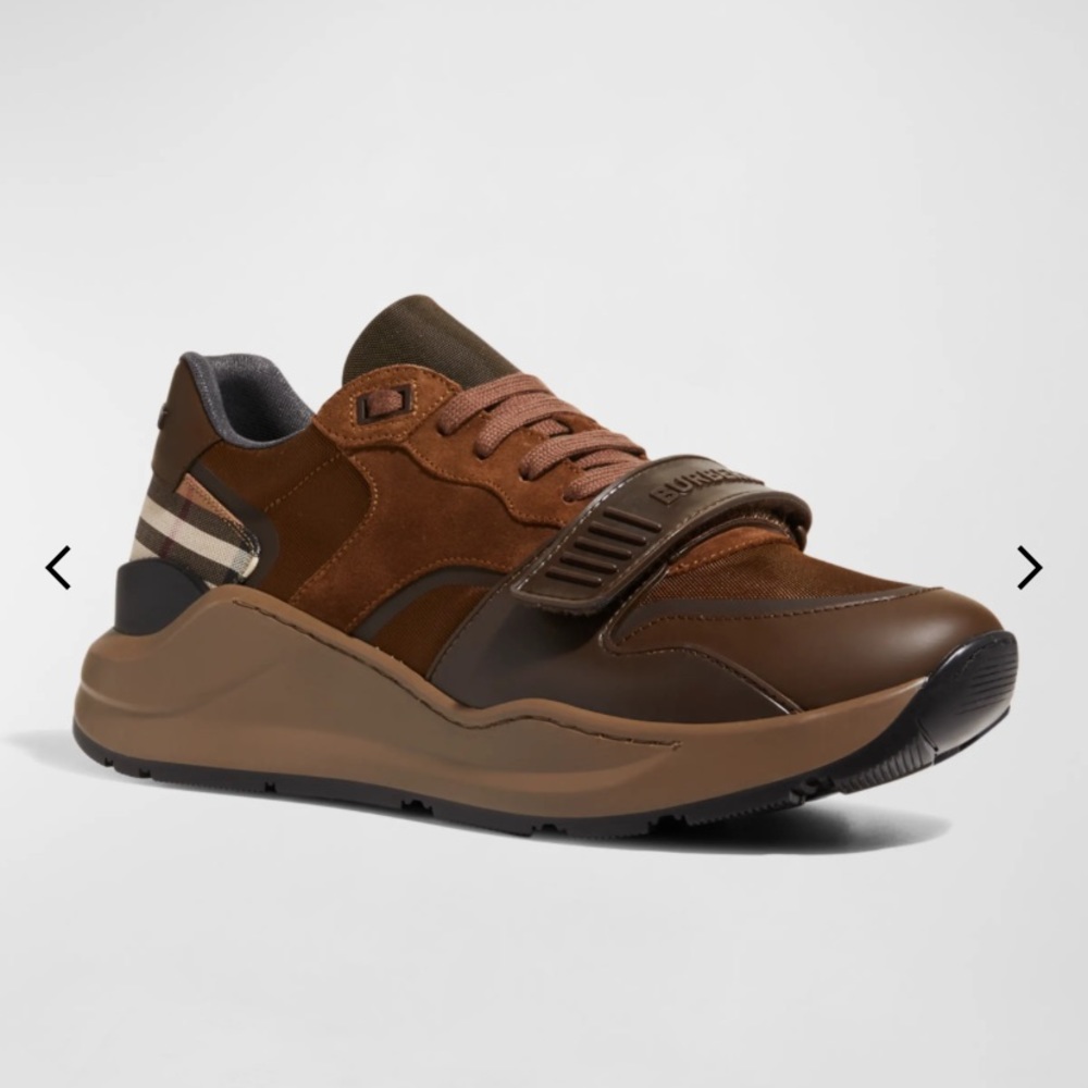 Burberry Ramsey Brown Sneakers - Picture 4 of 16